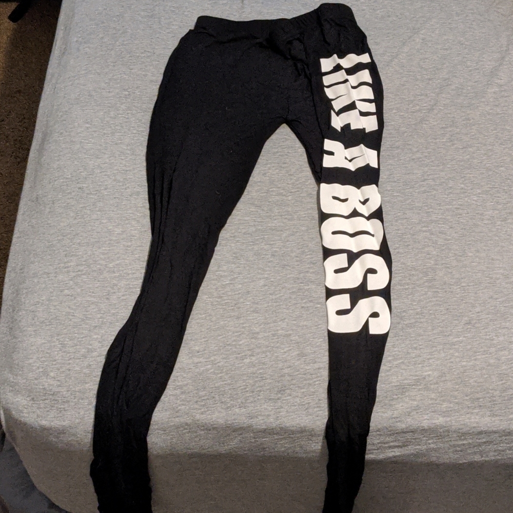 Like a boss leggings. No tag never worn black